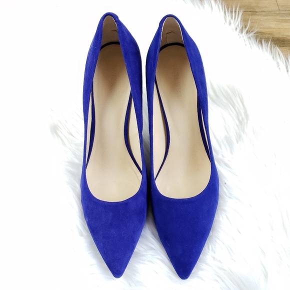 Nine West Shoes - NINE WEST Blue suede leather Pointed Toe Pumps